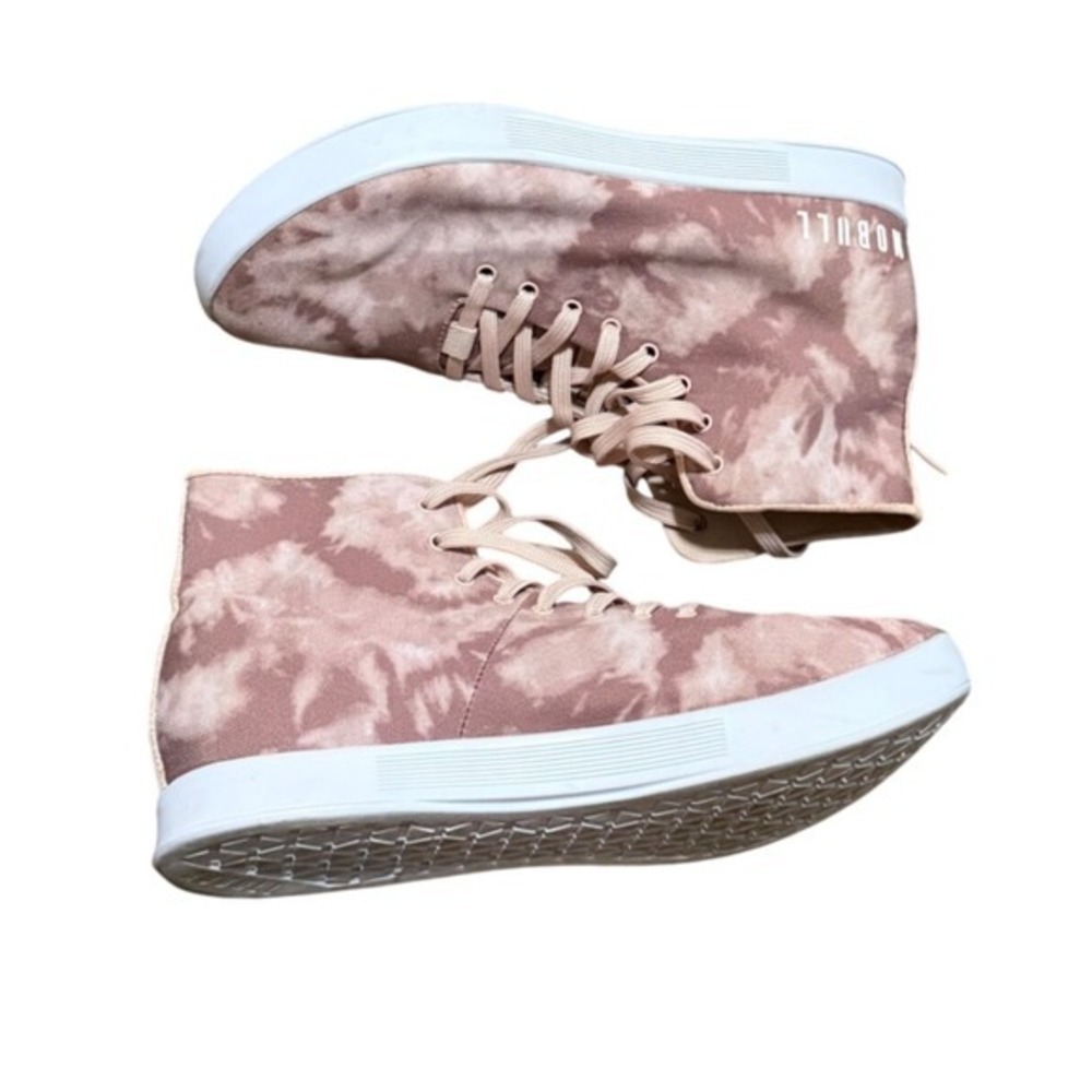 NOBULL Unisex dusty rose High Top‎ Trainer Canvas tie dye Shoes M10 W11.5